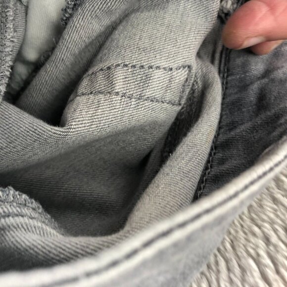 Loft Womens Jeans Size 28/6 Curvy Skinny High Rise Ankle Frayed Hem Gray Denim - Picture 14 of 16
